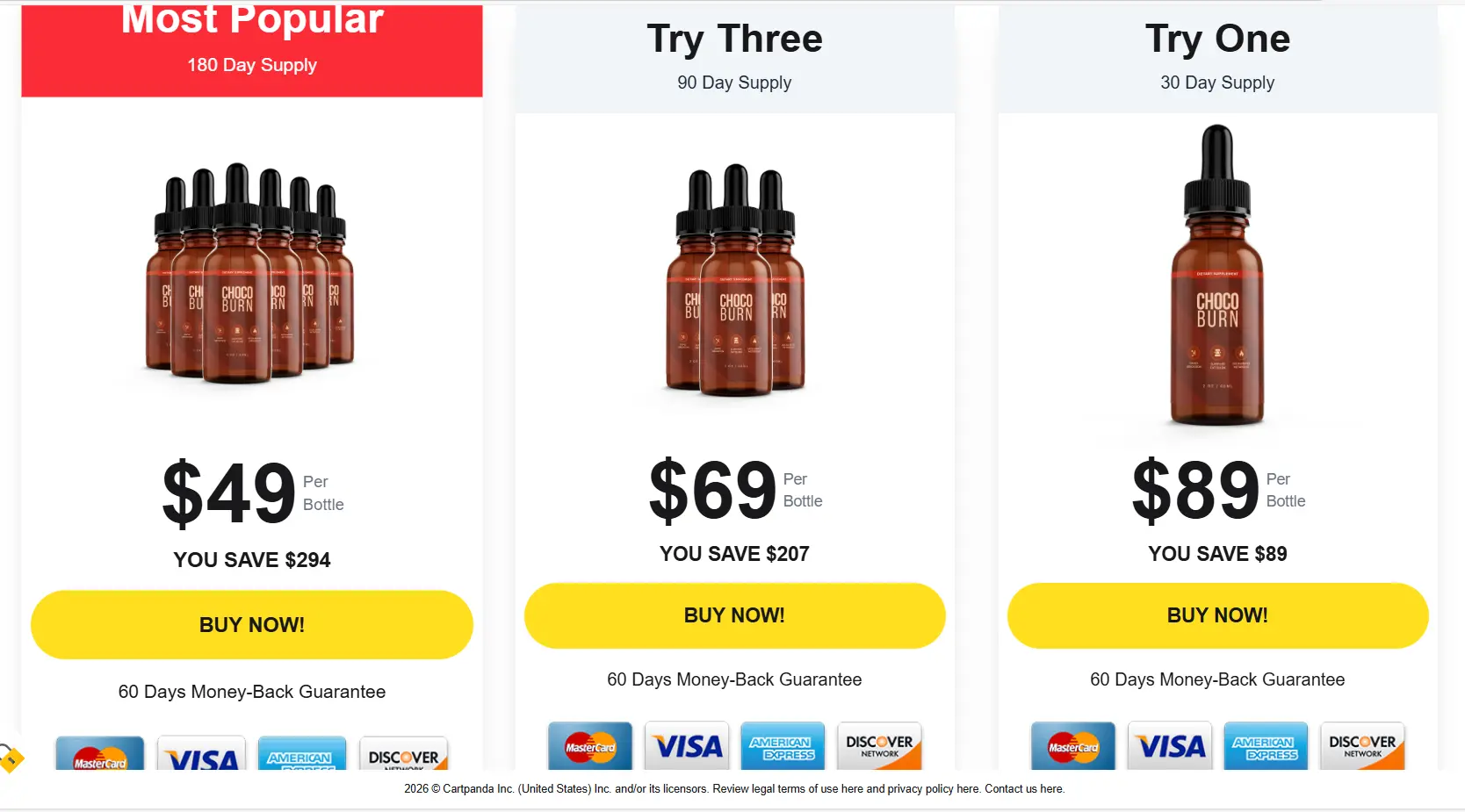 ChocoBurn   natural blood sugar support pricing banner